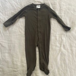 Mebie forest green onesie, 6-12 months
